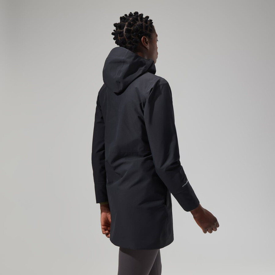 womens omeara long jacket - black berghaus