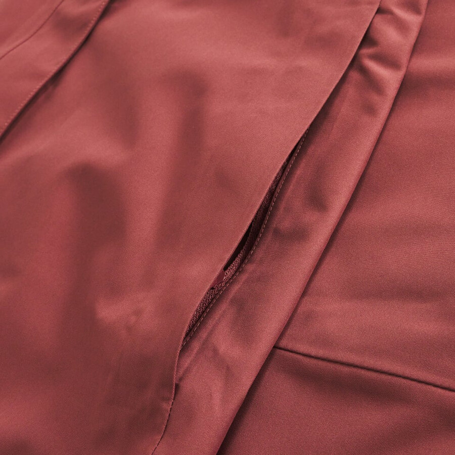 womens omeara long waterproof jacket - red berghaus