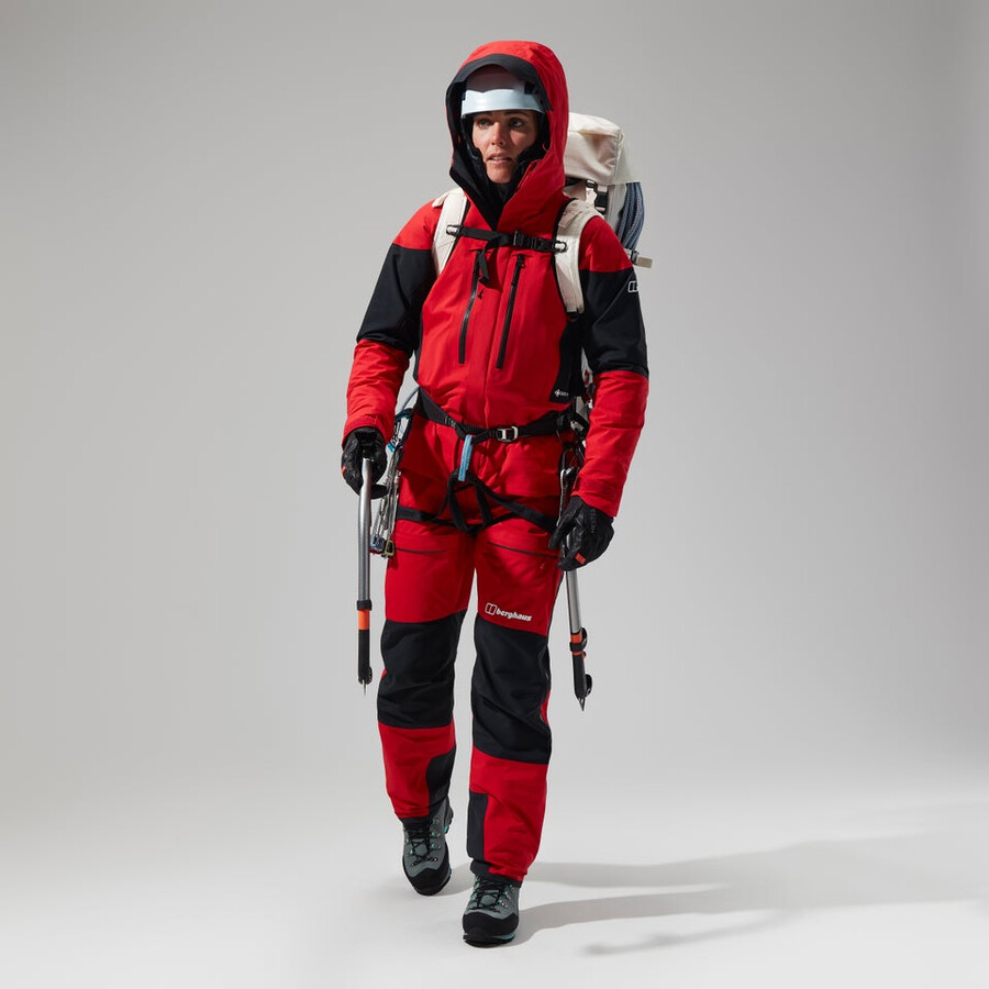 womens mtn guide gore-tex pro jacket - redblack berghaus