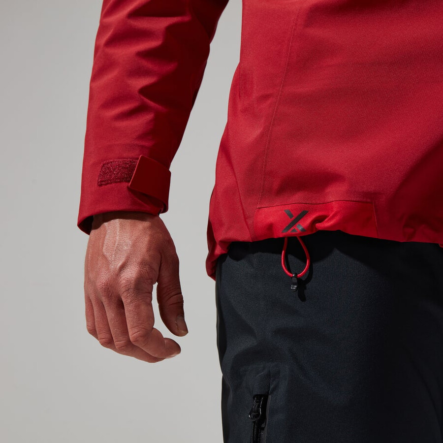 womens mtn seeker gore-tex jacket - dark redred berghaus