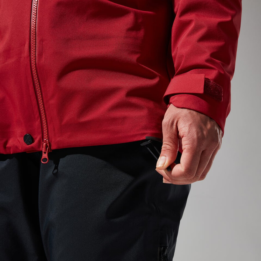 womens mtn seeker gore-tex jacket - dark redred berghaus