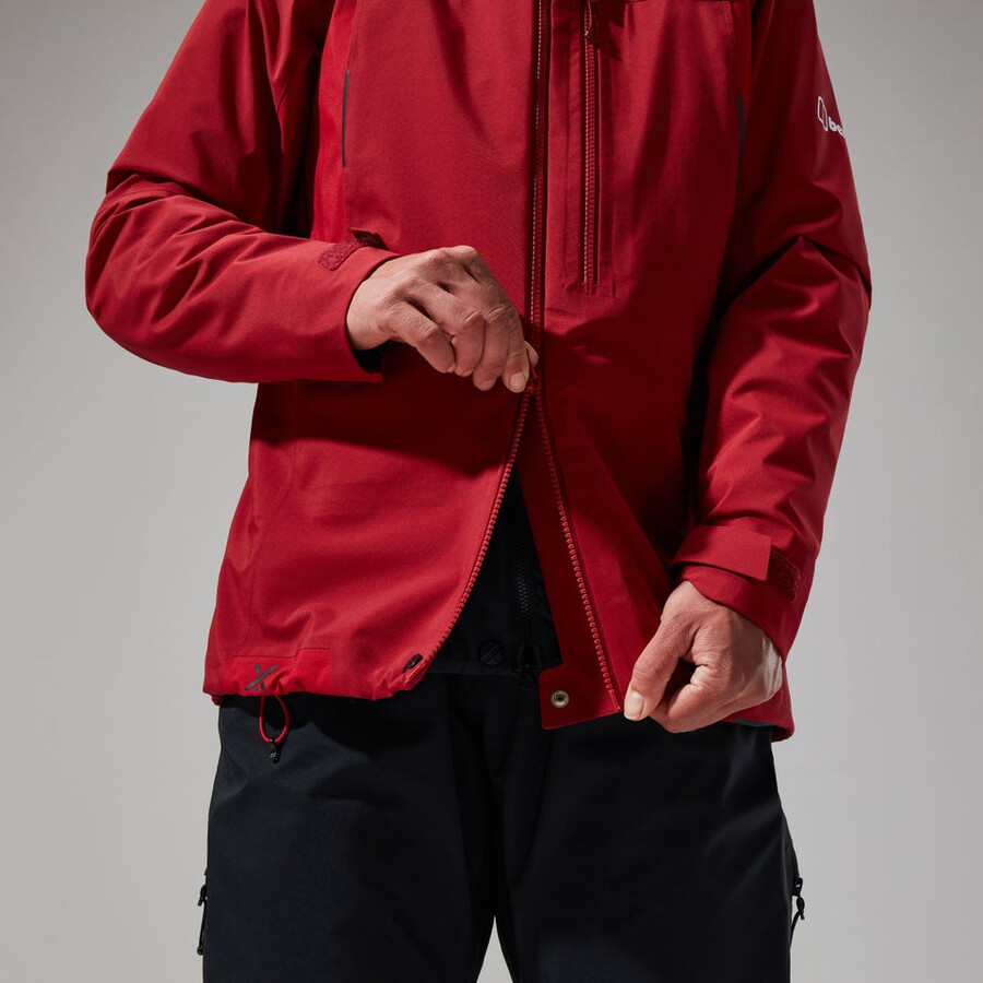 womens mtn seeker gore-tex jacket - dark redred berghaus