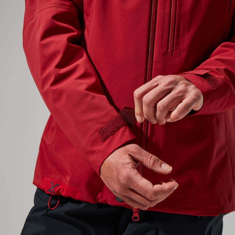 womens mtn seeker gore-tex jacket - dark redred berghaus