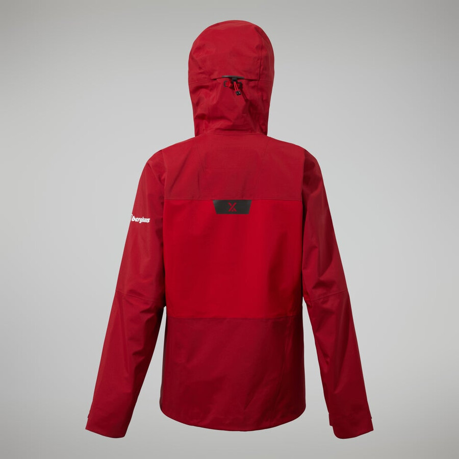 womens mtn seeker gore-tex jacket - dark redred berghaus