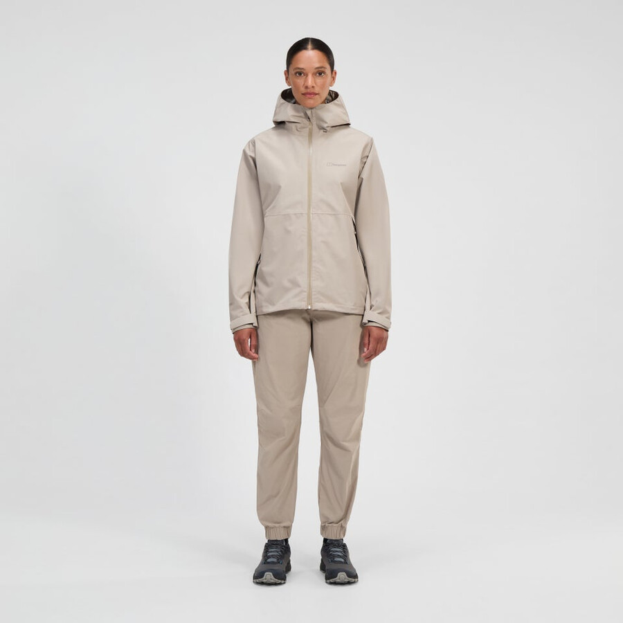 womens bramblfell interactive gore-tex waterproof jacket - grey berghaus