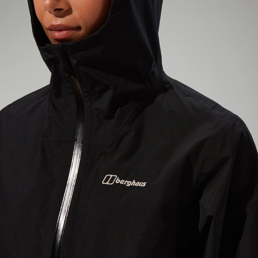 womens ashberry gore-tex waterproof jacket - black berghaus