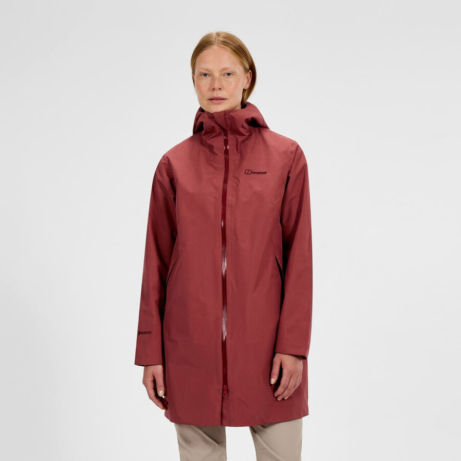 womens ashberry gore-tex waterproof jacket - red berghaus