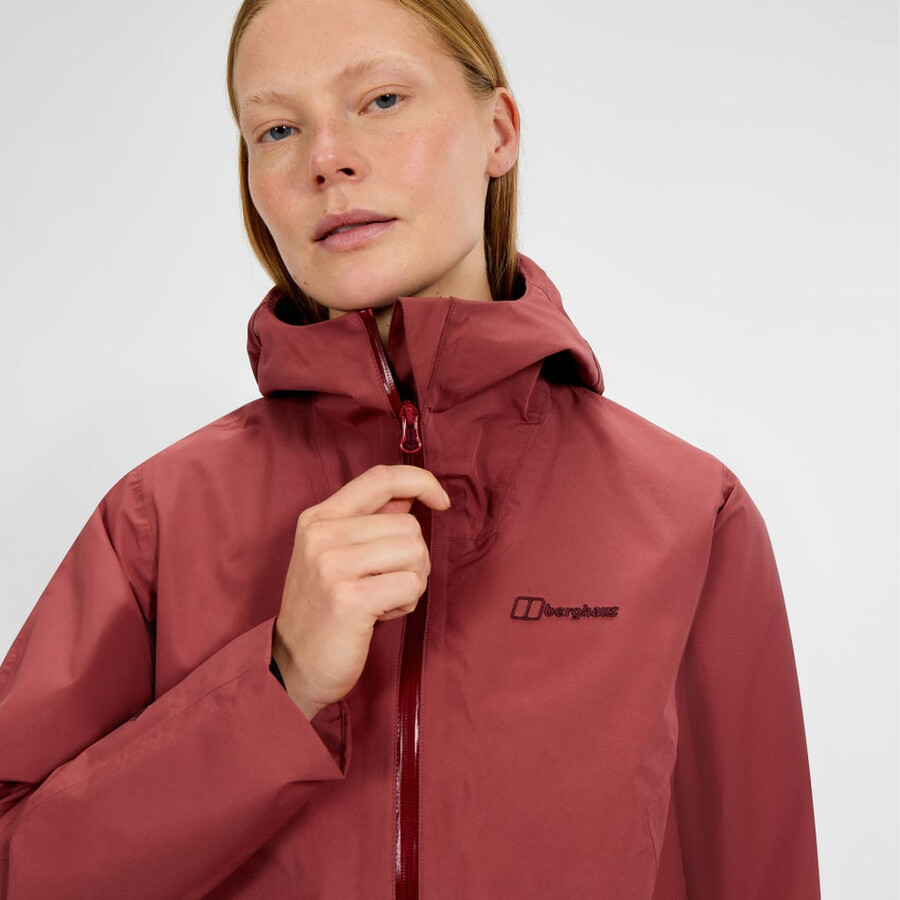 womens ashberry gore-tex waterproof jacket - red berghaus