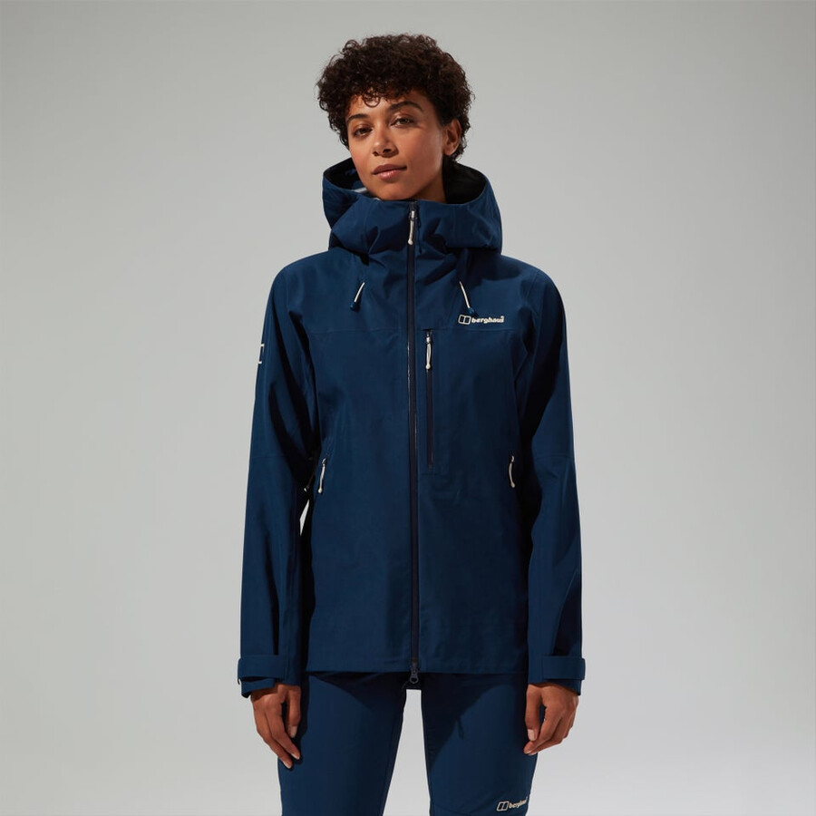 womens ridge-seeker gore-tex waterproof jacket - blue berghaus