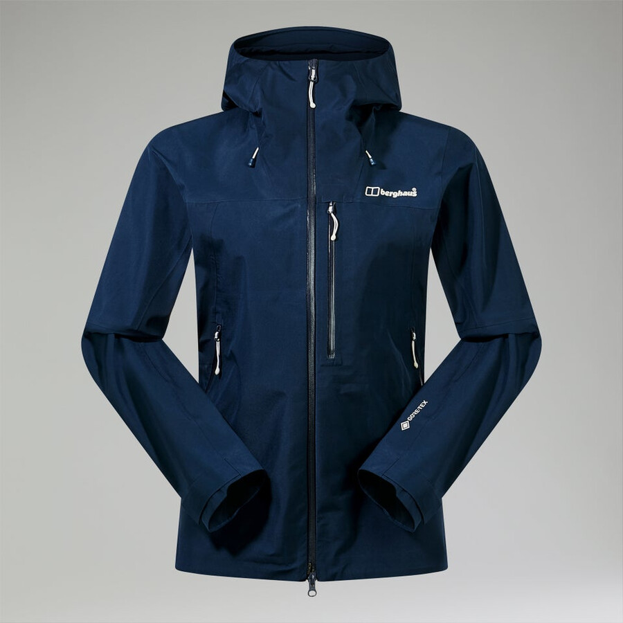 womens ridge-seeker gore-tex waterproof jacket - blue berghaus