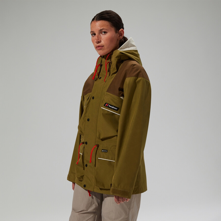 unisex trango gore-tex waterproof jacket - greenbrown berghaus