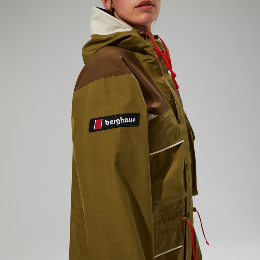 unisex trango gore-tex waterproof jacket - greenbrown berghaus