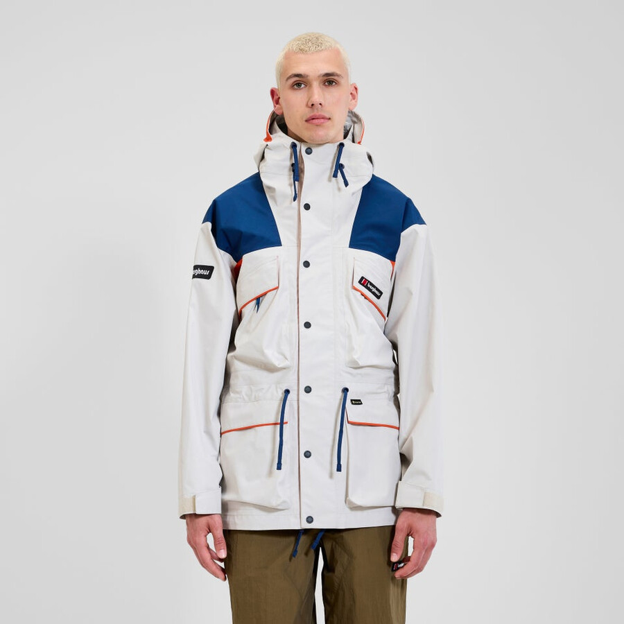 unisex trango gore-tex waterproof jacket - greyblue berghaus