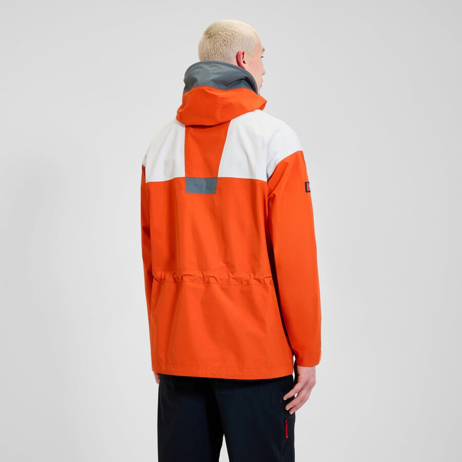 unisex trango gore-tex waterproof jacket - orangegrey berghaus