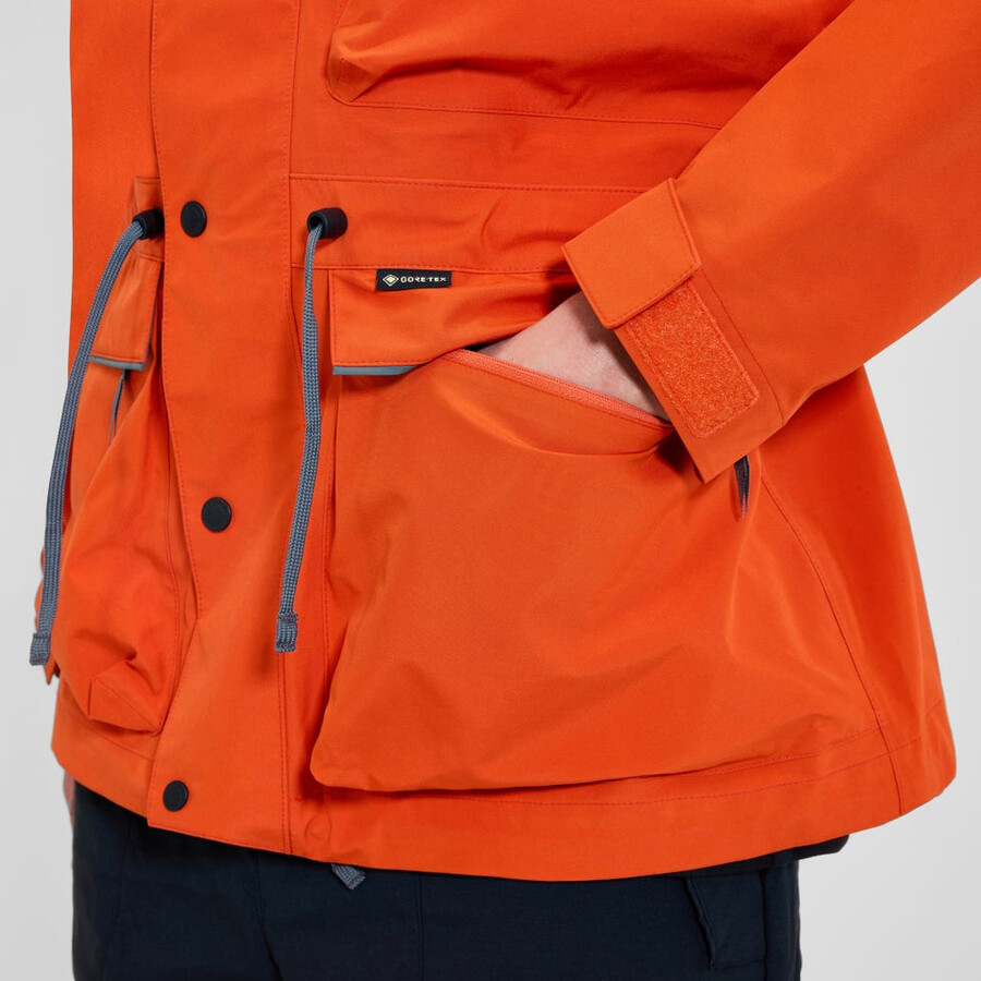 unisex trango gore-tex waterproof jacket - orangegrey berghaus