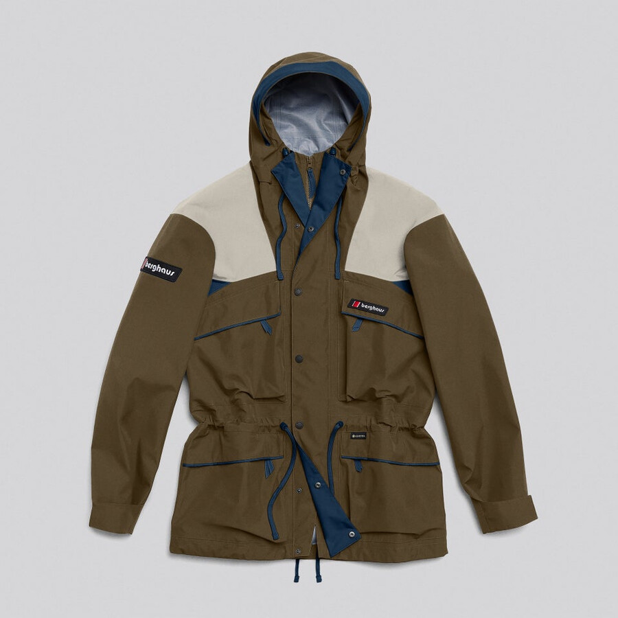 unisex trango gore-tex waterproof jacket - browngrey berghaus