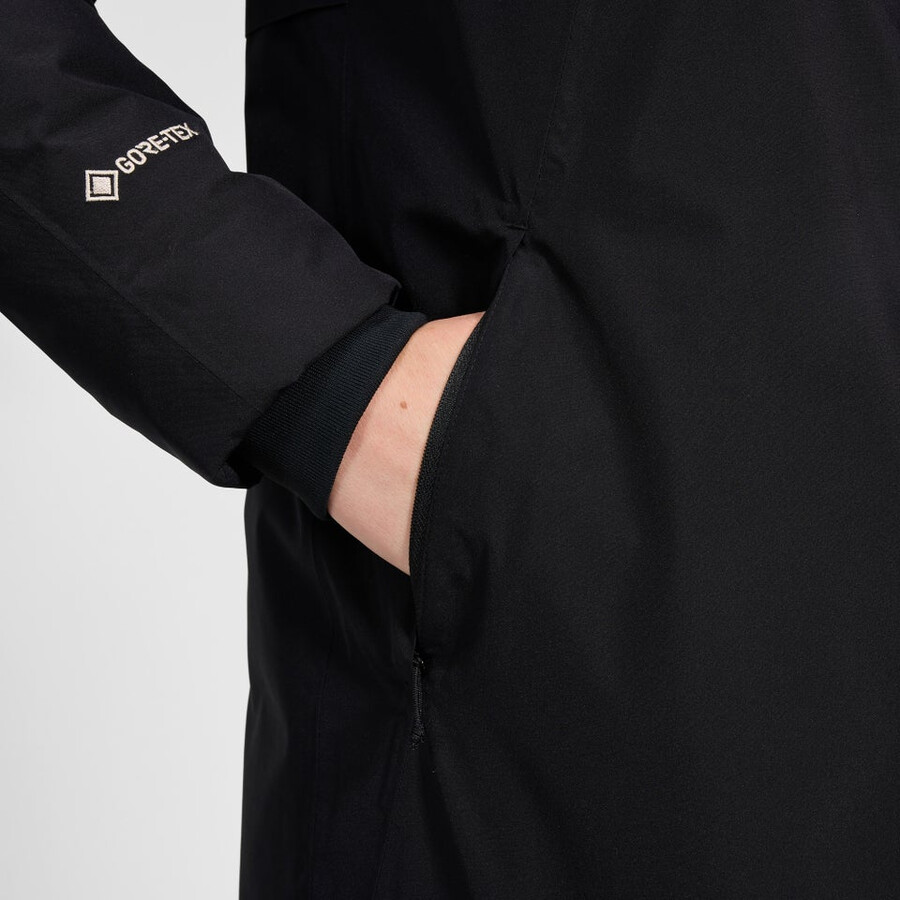 womens ashberry gore-tex down parka - black berghaus