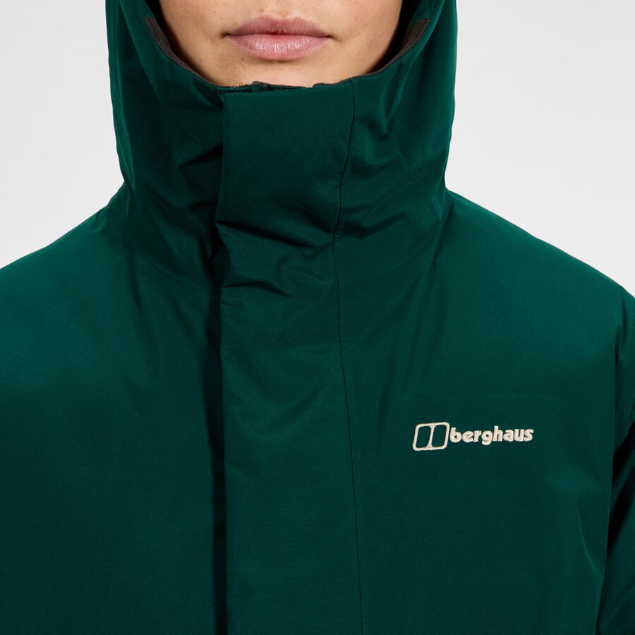 womens ashberry gore-tex down parka - green berghaus