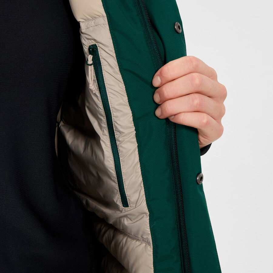 womens ashberry gore-tex down parka - green berghaus