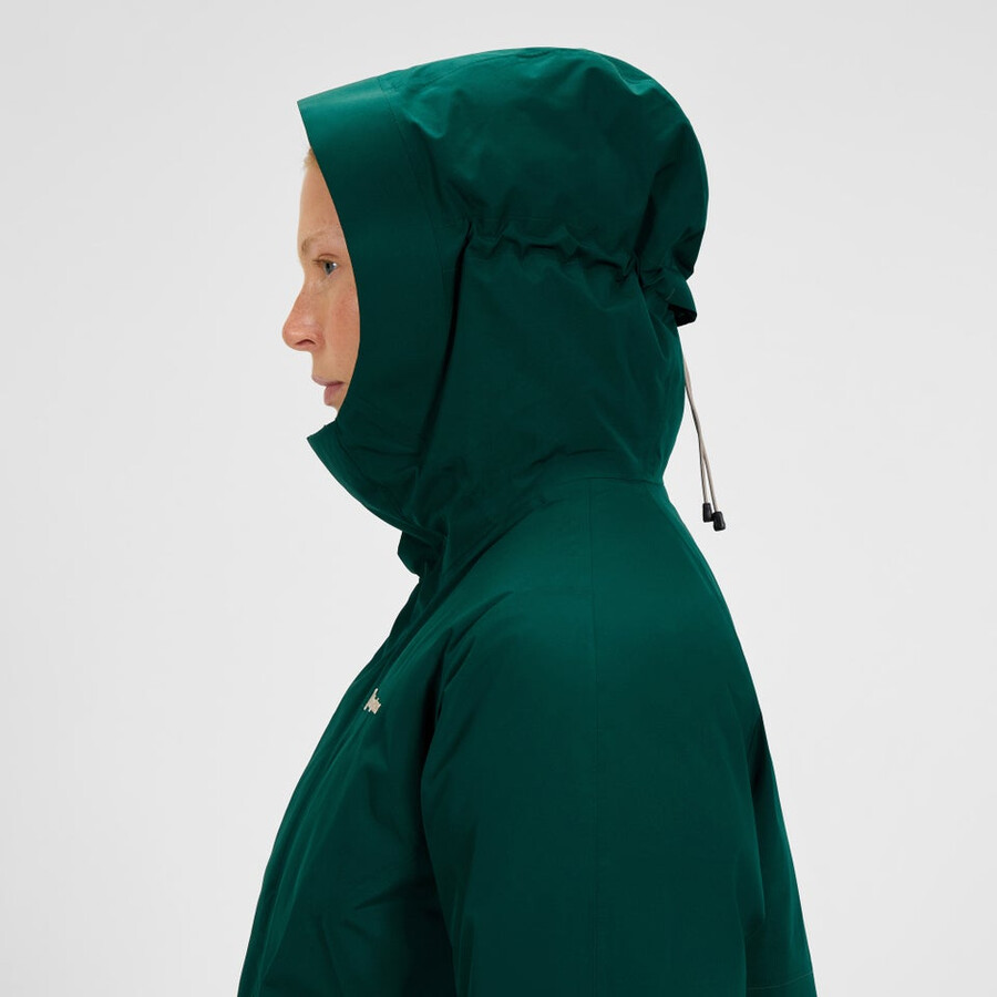 womens ashberry gore-tex down parka - green berghaus