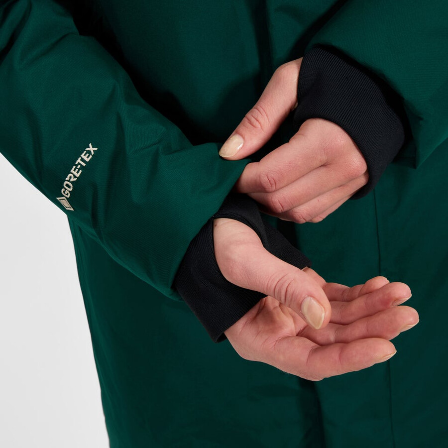 womens ashberry gore-tex down parka - green berghaus