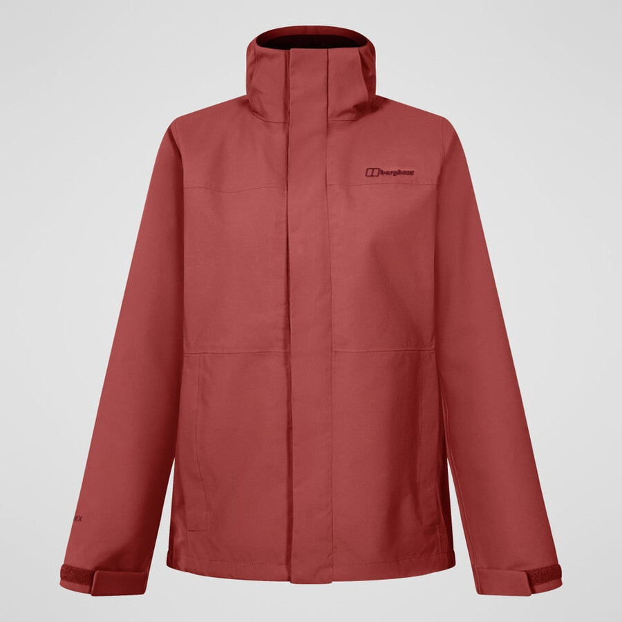 womens hillwalker 2.0 interactive gore-tex waterproof jacket - red berghaus