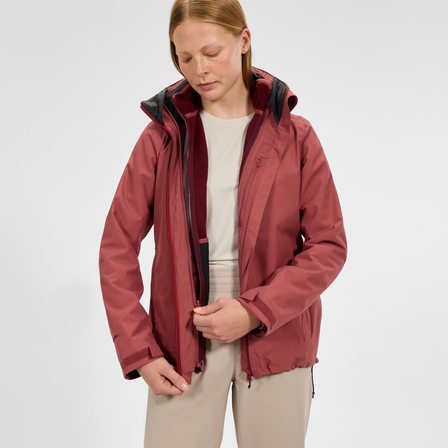 womens roam gemini 3in1 jacket - red berghaus
