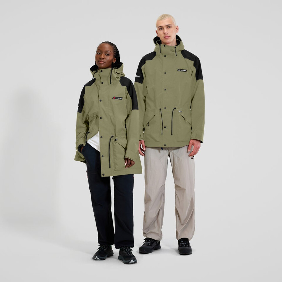 unisex meru mountain gore-tex jacket - greenblack berghaus