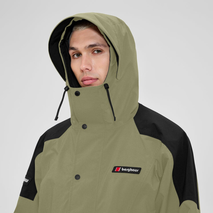 unisex meru mountain gore-tex jacket - greenblack berghaus