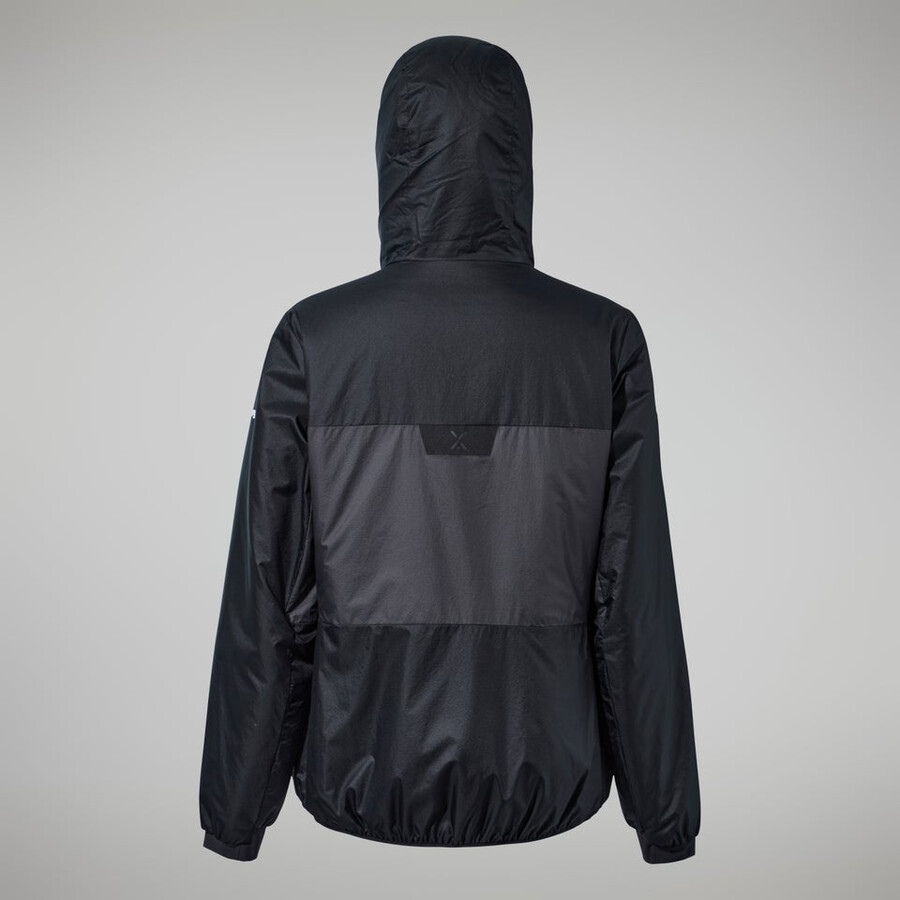 womens mtn arete lb synthetic hoody - blackgrey berghaus