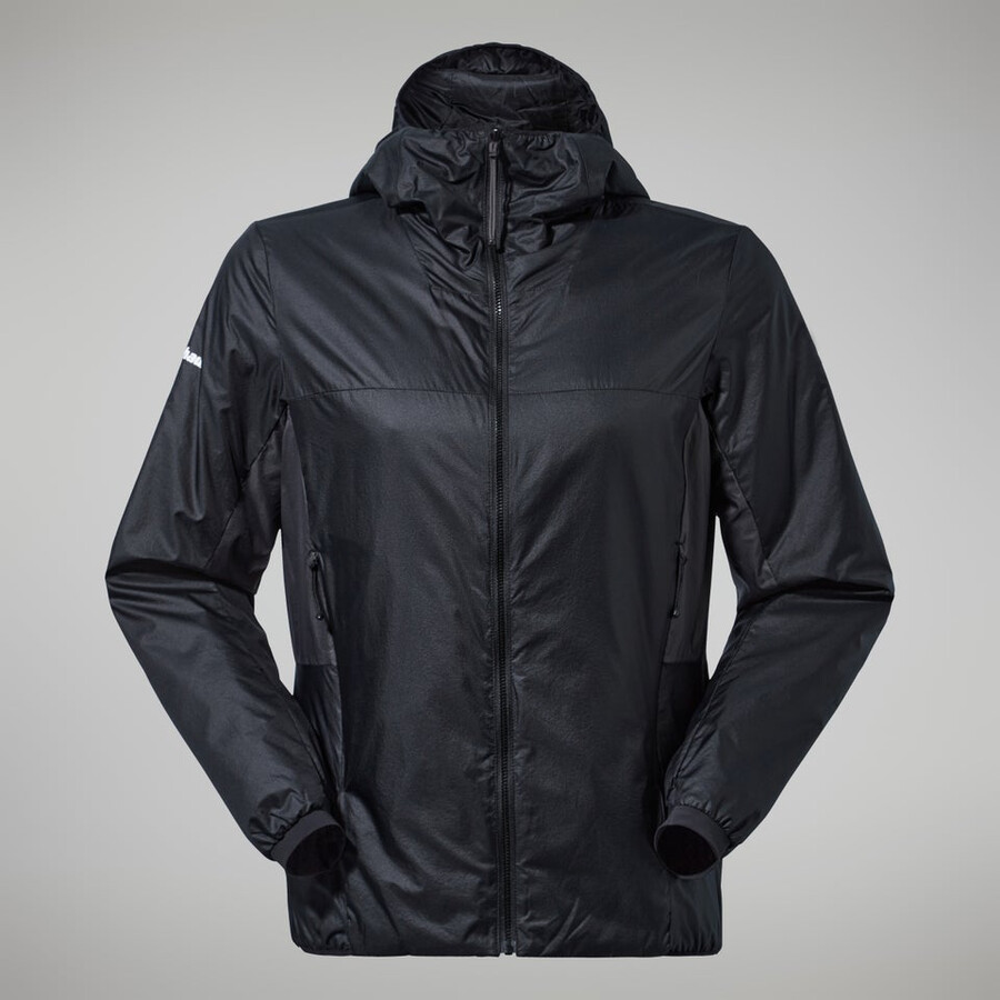 womens mtn arete lb synthetic hoody - blackgrey berghaus
