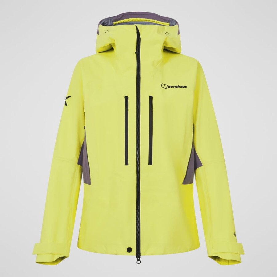 womens extrem vanguard gore-tex jacket - yellowpurple berghaus