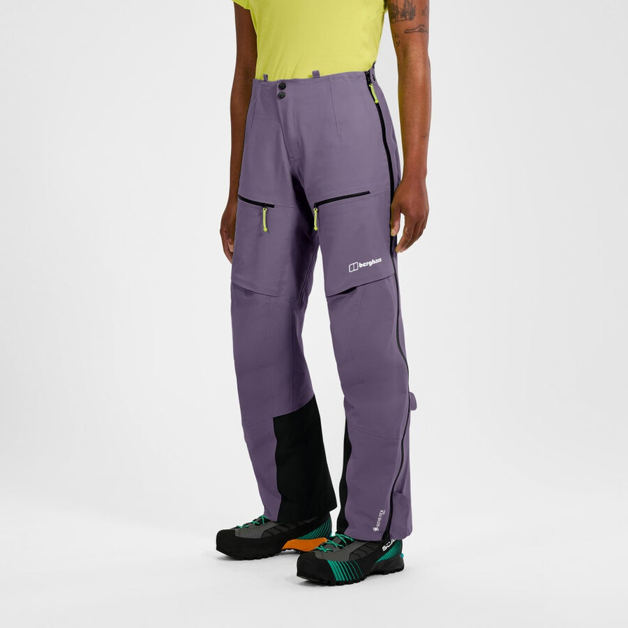 womens extrem vanguard gore-tex pant - purple berghaus