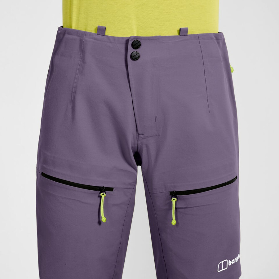 womens extrem vanguard gore-tex pant - purple berghaus