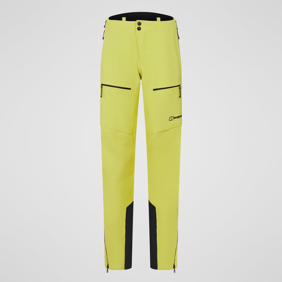 womens extrem vanguard gore-tex pant - yellow berghaus