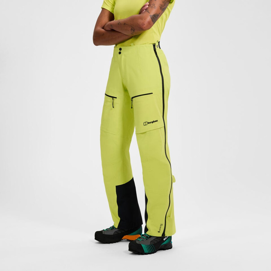 womens extrem vanguard gore-tex pant - yellow berghaus